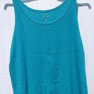 Teal ribbed tank. Lane Bryant